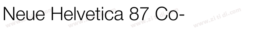 Neue Helvetica 87 Co字体转换